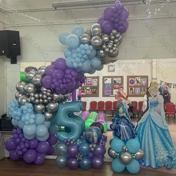 1 комплект, Принцесса Диснея Золушка, 32-дюймовый набор воздушных шаров с цифрами, украшение для дня рождения, Принадлежности для детского душа, Детские игрушки Globos