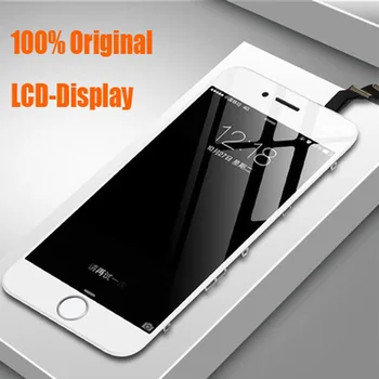 100% Оригинальный высококачественный Дисплей Замена Сенсорного Экрана для iPhone 6 6s plus 7 8 5S Черный Белый Сенсорный Экран В сборе