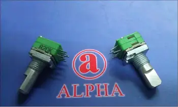 2 шт./ЛОТ Тайвань ALPHA Alfa RK097 тип потенциометра двойной точности B20K длина вала 15 мм потенциометр громкости