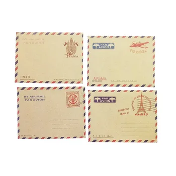 200 шт./лот Ретро Винтажные мини-конверты из крафт-бумаги В британском стиле, конверт для мини-открытки, Маленький подарок