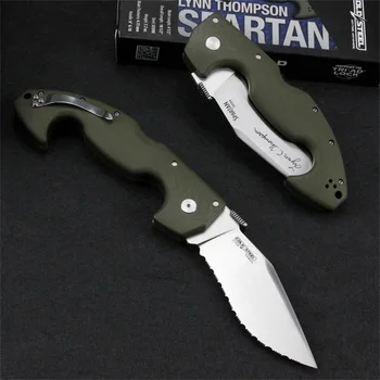 Cold Steel Sparta Версия складного ножа с ручной подписью Mark S35VN Лезвие G10 Ручка Тактический нож для выживания на открытом воздухе для охоты и кемпинга
