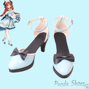 Genshin Impact Nilou Обувь для Косплея Аниме Игра Cos Синие Ботинки Genshin Nilou Косплей Костюм Реквизит Обувь для Вечеринки на Хэллоуин