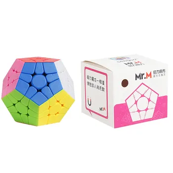 Shengshou Mr.M Магнитный Куб Megaminx 3x3 Волшебный Куб Megaminxeds Додекаэдр Скоростные Кубики Развивающие Игрушки Для Студентов Cubo