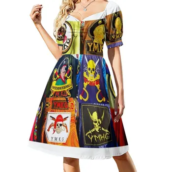 Ye Mystic Krew of Gasparilla patches Dress пляжные наряды для женщин, платье с длинным рукавом, платье
