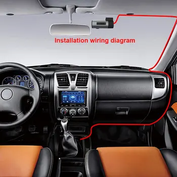 Автомобильный видеомагнитофон HD 1080P с циклической записью вождения автомобиля, видеорегистратор с углом обзора 140 градусов, Автомобильная видеокамера, Парковочный монитор, G-сенсор