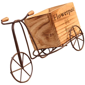 Держатель для цветочного горшка для хранения на рабочем столе, стеллаж для выставки товаров, металлическая полка, плантатор для велосипеда, железная подставка для трехколесного велосипеда