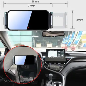 Держатель телефона для электромобиля Toyota Camry VX70 2021-2022yr Кронштейн с автоматической блокировкой, вращающийся на 360 градусов, с прочными базовыми аксессуарами