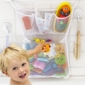 Детская игрушка Сетчатая сумка для ванны, Органайзер для кукол, всасывающая Сетка для игрушек для ванной, сетка для игрушек для ванной, Детская Игрушка для ванны, игровая сумка для ванны, дети