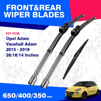 Для Vauxhall Opel Adam 2013 - 2019, Аксессуары для щеток стеклоочистителя спереди и сзади, Удаление стекол на ветровом стекле 2014 2015 2016 2017