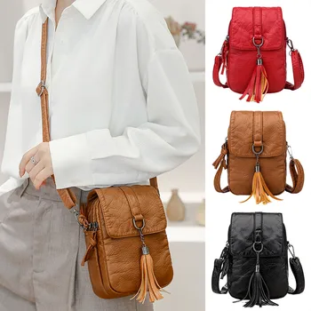Женская дорожная сумка в стиле ретро, сумка через плечо из мягкой кожи, модная маленькая сумка Carteras Para Mujeres 2023