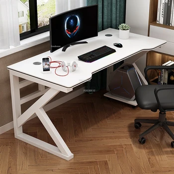 Компьютерные столы современной компании Мебель для домашнего офиса Деревянный стол Легкий Роскошный Игровой стол Спальня Простой студенческий письменный стол