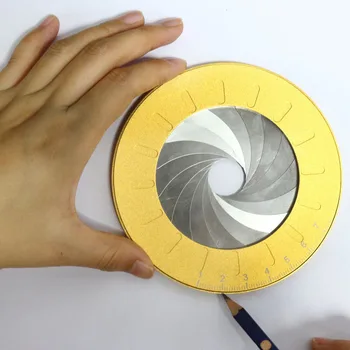 Креативная круглая Гибкая линейка для рисования кругов, компас из нержавеющей стали 304, Многофункциональный измерительный инструмент с регулируемым металлическим дизайном.