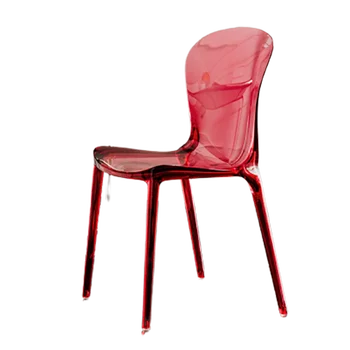 Кухонные обеденные стулья из прозрачного пластика Nordic Clear Обеденные стулья для кафе Мобильная мебель для гостиной Comedor Итальянская мебель YX50DC