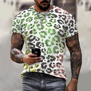 Летний модный тренд, мужская футболка Local Tyrant с 3D-печатью, Дышащая строчка в уличном стиле, с круглым вырезом, с короткими рукавами, удобная