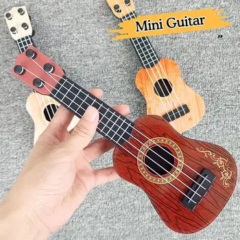 Мини-гитара 4 струны Классическая Гавайская гитара Гавайская гитара Игрушки для обучения детей раннего возраста Музыкальные инструменты Подарки на День Рождения для детей