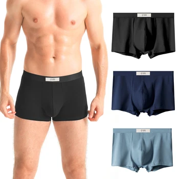 Мужское хлопчатобумажное нижнее белье feichan ashion, непромокаемые, сухие, комфортные, дышащие Короткие трусы-боксеры для больших и высоких, короткие штаны для мужчин