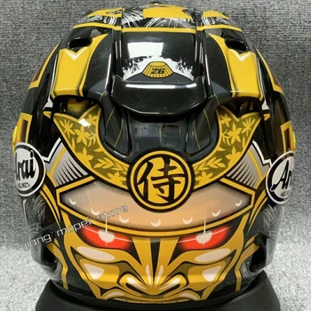 Наплечный шлем Japanese Dragon 3/4, защита мотоциклетного шлема с ножом, защитный шлем для локомотива, Мотоциклетное оборудование, запчасти для шлемов