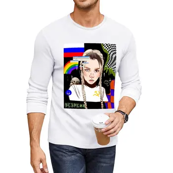 Новая длинная футболка Nastya Kreslina IC3PEAK, быстросохнущая футболка, футболка с аниме, милая одежда, мужская футболка