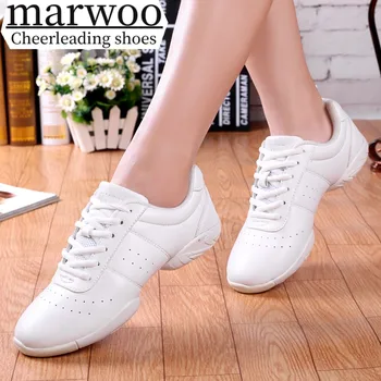 Обувь для черлидинга Marwoo, Детская танцевальная обувь, обувь для соревновательной аэробики, обувь для фитнеса, женская белая спортивная обувь для джаза 610