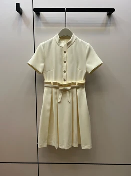 Платье с коротким рукавом, модный темперамент, тонкое, повседневное и универсальное, летняя женская новинка 2023