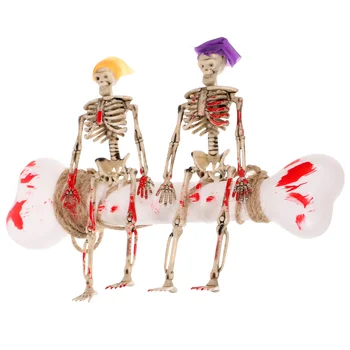 Подвесной реквизит для Хэллоуина, поддельный кулон-Призрак, пластиковые скелетообразные жуткие поделки для моделирования