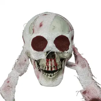 Реалистичный реквизит с черепом, профессиональное украшение черепа, Жуткое украшение черепа на Хэллоуин, реалистичный дом с привидениями в натуральную величину для вечеринки