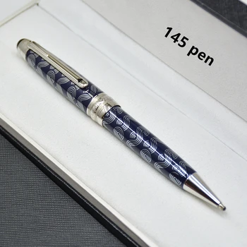 роскошная синяя/черная шариковая ручка-роллер 145 МБ/авторучка/Шариковая ручка канцелярские принадлежности для записи заправочных ручек для подарков на день рождения