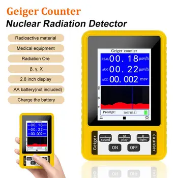 Ручной детектор электромагнитного излучения, ядерный детектор ЭДС, Счетчик Гейгера, Высокоточный тестер излучения для домашних инструментов XR3 BR-9C