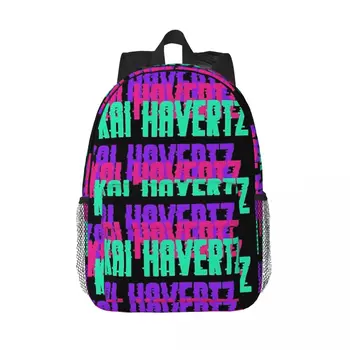 Рюкзак Kai Havertz Glitch Font Collection Для подростков, Повседневная школьная сумка для студентов, Дорожный рюкзак Большой емкости