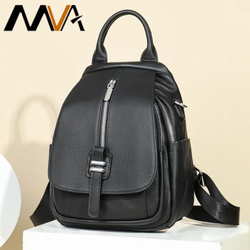 Рюкзак MVA, женские рюкзаки, сумка для женщин, противоугонная женская сумка, водонепроницаемый рюкзак для ноутбука из натуральной кожи, рюкзак для подростков