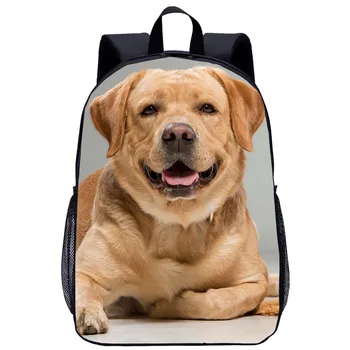 Рюкзак с собакой лабрадор, детские школьные рюкзаки, детские классные сумки для книг с 3D-принтом, дорожная сумка для ноутбука, школьная сумка, подарок для мальчиков и девочек