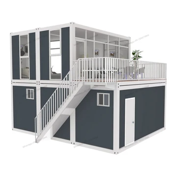 Современный роскошный Сборный жилой дуплекс с 2 спальнями, Модульный корпус-контейнер