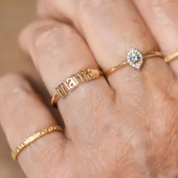 Стильное кольцо для мамы из стерлингового серебра S925 пробы - идеальный подарок на День матери с уникальным дизайном