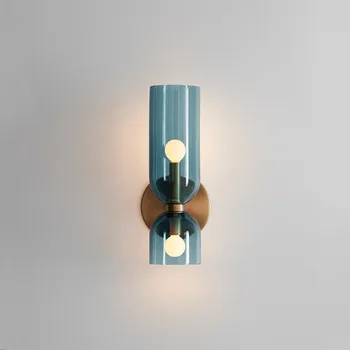 Украшение дома Настенный светильник LED Роскошное минималистичное бра Настенный светильник Стеклянный прикроватный светильник для спальни гостиной ресторана кухни