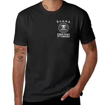 Футболка USMMA Third Company, черные футболки, летняя одежда, мужские футболки man fruit of the loom, мужские футболки