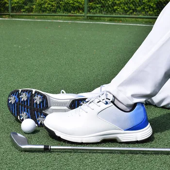 Шипованная обувь для гольфа, водонепроницаемая для легкой атлетики, мужская обувь для гольф-тура с шипами, кроссовки для гольфа, спортивные кроссовки с шипами, оригинал Thestron