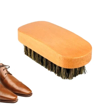 Щетки для чистки обуви из конского волоса со щетиной из конского волоса Для ботинок, Щетка для ухода за кожей обуви Для ботинок из замши и нубука